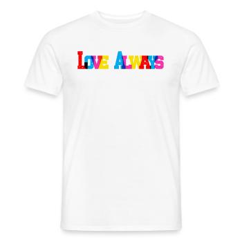 Love Always - Männer T-Shirt - Weiß - Vorne - AI Model Male 178 dark (178cm)