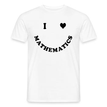 mathematics - Men's T-Shirt - white - Front - AI Model Male 178 dark (178cm)