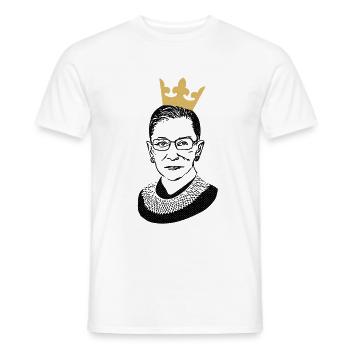 Ruth Bader Ginsburg RGB - Männer T-Shirt - Weiß - Vorne - AI Model Male 178 dark (178cm)