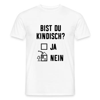 Kindisch Lustige Sprüche Witzig - Männer T-Shirt - Weiß - Vorne - AI Model Male 178 dark (178cm)