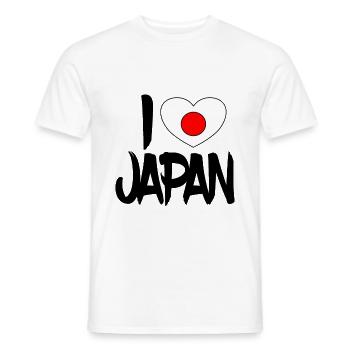 Japan Love Otaku Ich liebe Japan Liebhaber - Männer T-Shirt - Weiß - Vorne - AI Model Male 178 dark (178cm)