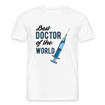 Arzt - Männer T-Shirt - Weiß - Vorne - AI Model Male 178 dark (178cm)