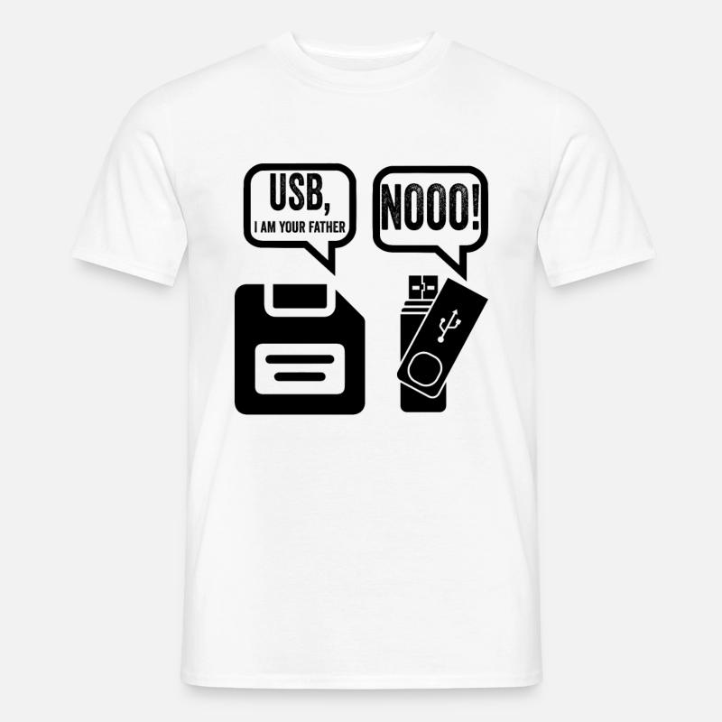 Informatik Informatiker Nerd Geek Witz Spruch - Männer T-Shirt - Weiß