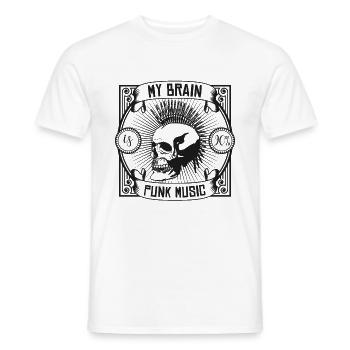 Anarchie symbole anarchiste Punk Rock sort - T-shirt homme - blanc - Devant - AI Model Male 178 dark (178cm)