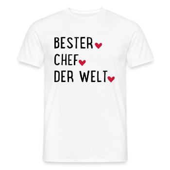 Bester Chef - Männer T-Shirt - Weiß - Vorne - AI Model Male 178 dark (178cm)