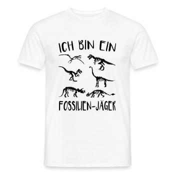 Fossilien Jäger Dinosaurier Paläontologe Forscher - Männer T-Shirt - Weiß - Vorne - AI Model Male 178 dark (178cm)