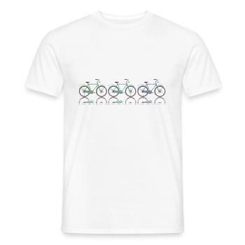 vélo - T-shirt homme - blanc - Devant - AI Model Male 178 dark (178cm)