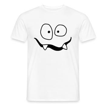 Monsterchen monster face pour enfant chemise enfant - T-shirt homme - blanc - Devant - AI Model Male 178 dark (178cm)