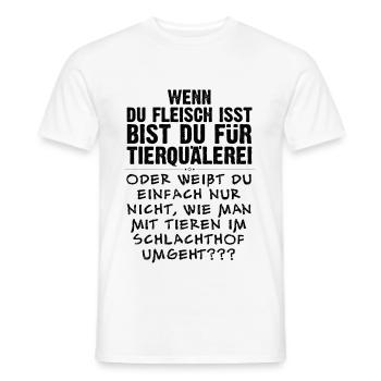 Veganer-Shirts gegen anti-veganes Bullshit-Bingo - Männer T-Shirt - Weiß - Vorne - AI Model Male 178 dark (178cm)
