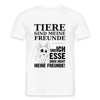 Veganer-Shirts gegen anti-veganes Bullshit-Bingo - Männer T-Shirt - Weiß - Vorne - AI Model Male 178 dark (178cm)