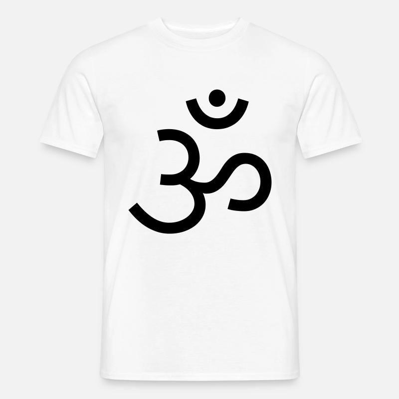 om 2 - Männer T-Shirt - Weiß