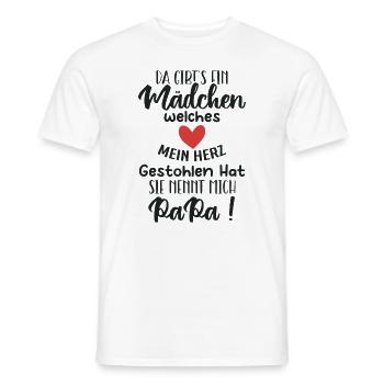 Da gibt´s ein Mädchen, welches mein Herz gestohlen - Männer T-Shirt - Weiß - Vorne - AI Model Male 178 dark (178cm)