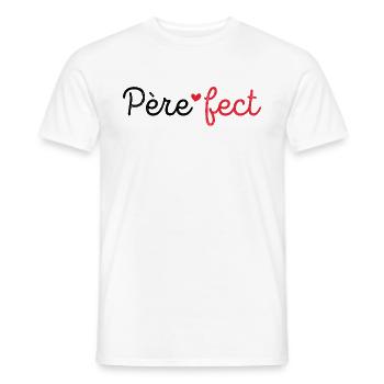 Père FECT Cadeau Fête des Pères Papa - T-shirt homme - blanc - Devant - AI Model Male 178 dark (178cm)