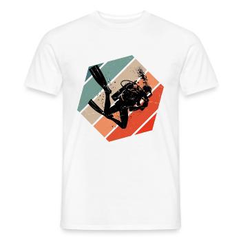 Scuba Diving Diving Diving Diver Women - Men's T-Shirt - white - Front - AI Model Male 178 dark (178cm)