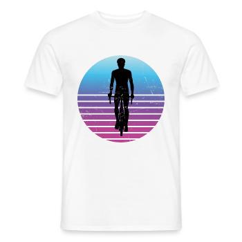 Cyclisme Cyclisme Vélo Homme - T-shirt homme - blanc - Devant - AI Model Male 178 dark (178cm)