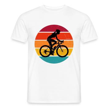 Vélo Cyclisme Cyclisme VTT - T-shirt homme - blanc - Devant - AI Model Male 178 dark (178cm)