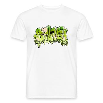 Splash Graffiti - Men's T-Shirt - white - Front - AI Model Male 178 dark (178cm)
