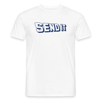 Send It Sports - Männer T-Shirt - Weiß - Vorne - AI Model Male 178 dark (178cm)