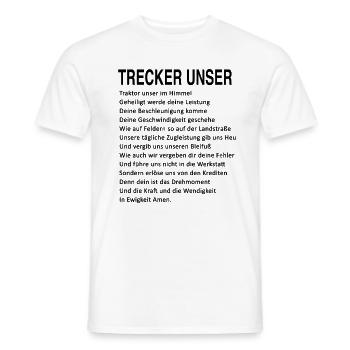 Bauernhof Traktor Landwirt Bauer Trecker Unser - Männer T-Shirt - Weiß - Vorne - AI Model Male 178 dark (178cm)