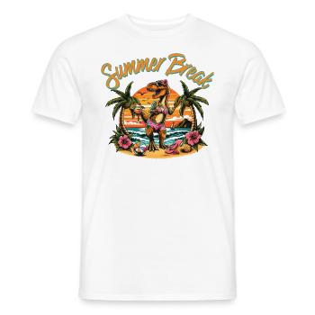 Summer Break Wommen - Männer T-Shirt - Weiß - Vorne - AI Model Male 178 dark (178cm)