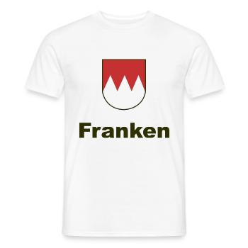 Wappen Franken für Hellen Hintergrund - Männer T-Shirt - Weiß - Vorne - AI Model Male 178 dark (178cm)