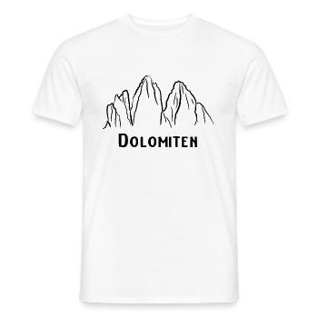 Dolomiten - Männer T-Shirt - Weiß - Vorne - AI Model Male 178 dark (178cm)
