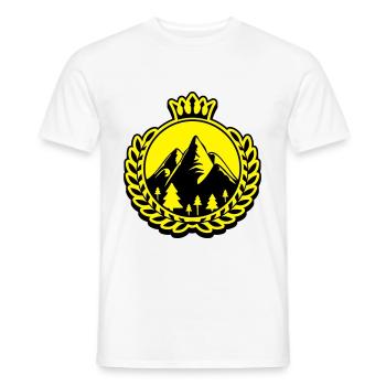 Montagnes de la nature icône des montagnes icône - T-shirt homme - blanc - Devant - AI Model Male 178 dark (178cm)