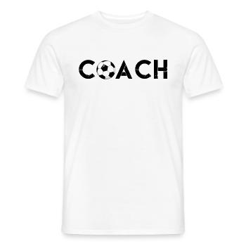 Soccer coach | Coach football coach gift - Men's T-Shirt - white - Front - AI Model Male 178 dark (178cm)