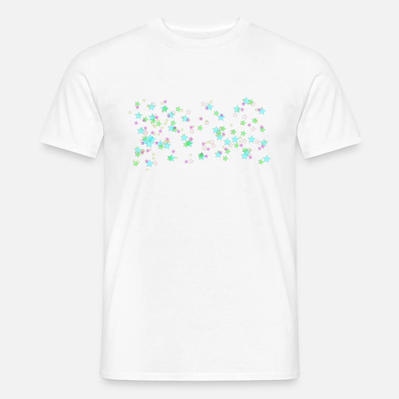 Sterne - Männer T-Shirt - Weiß