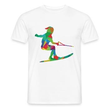 Wasserski & Wakeboard Mädchen - Männer T-Shirt - Weiß - Vorne - AI Model Male 178 dark (178cm)