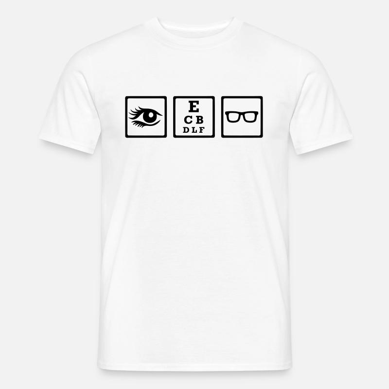 Optiker - Männer T-Shirt - Weiß