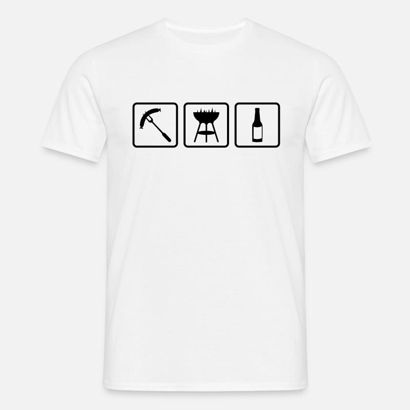 Wurst - Griller - Bier - Männer T-Shirt - undefined