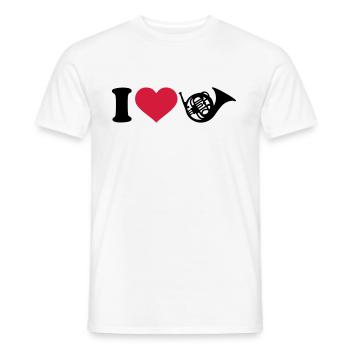 Waldhorn - Männer T-Shirt - Weiß - Vorne - AI Model Male 178 dark (178cm)