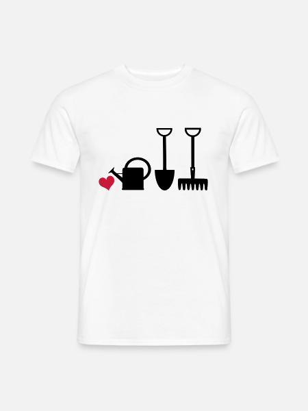 Gärtnerherz2 - Men's T-Shirt - white