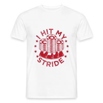 Gambling Fan I Hit My Stride Casino - Men's T-Shirt - white - Front - AI Model Male 178 dark (178cm)