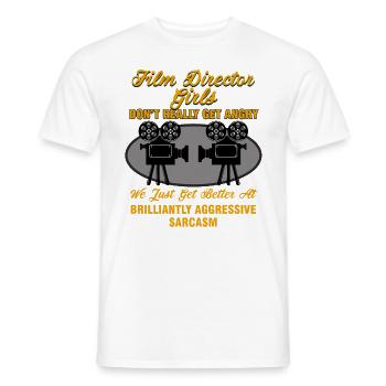 Réalisatrice - Réalisatrice Filles - T-shirt homme - blanc - Devant - AI Model Male 178 dark (178cm)