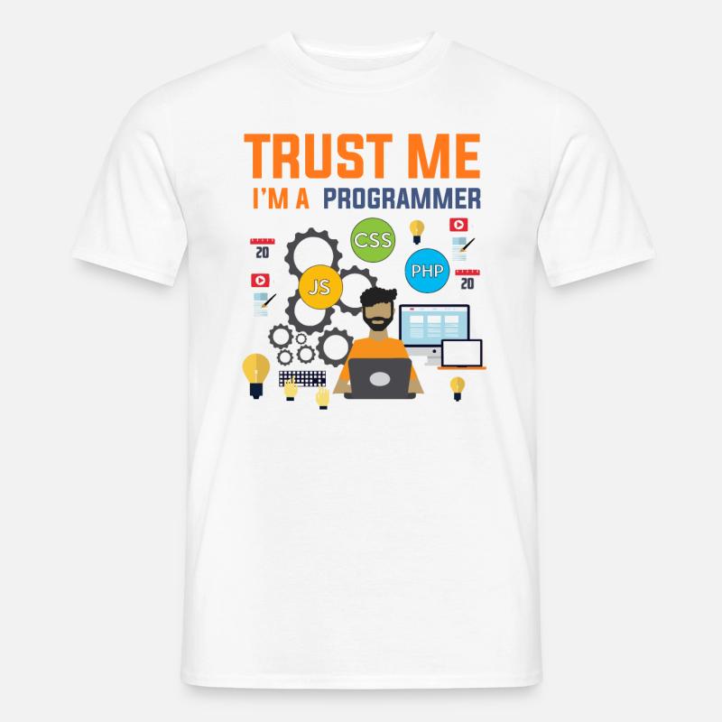 Programmierer Entwickler Informatiker Geschenk - Männer T-Shirt - Weiß