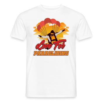 Gleitschirmfliegen Gleitschirmflieger Paragleiter - Männer T-Shirt - Weiß - Vorne - AI Model Male 178 dark (178cm)