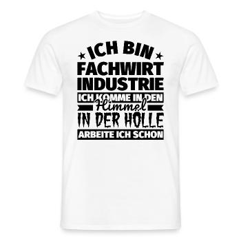 Fachwirt Industrie Geschenk lustig Himmel Hölle - Männer T-Shirt - Weiß - Vorne - AI Model Male 178 dark (178cm)