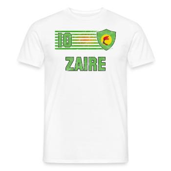 Zaire Fußball Mannschaft - Männer T-Shirt - Weiß - Vorne - AI Model Male 178 dark (178cm)