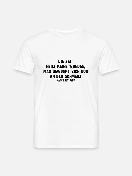 Shirt als Andenken an verstorbenen Vater, Papa - Männer T-Shirt - Weiß