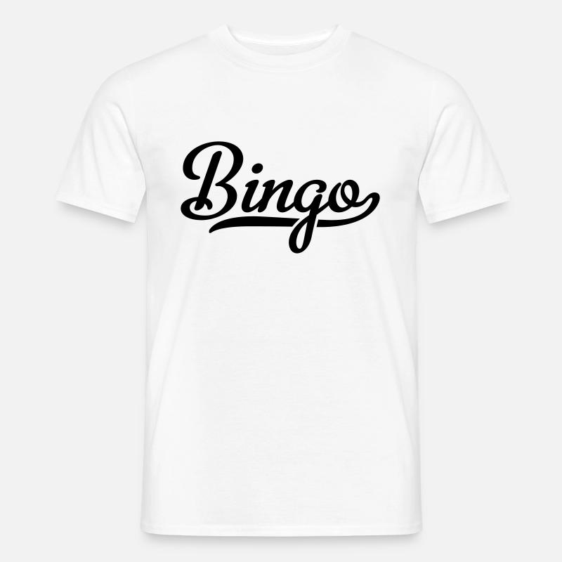Bingo - Miesten T-paita - valkoinen