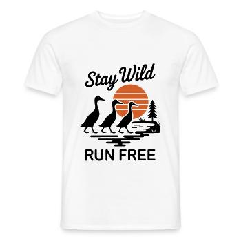 Duck Duck Duck - Men's T-Shirt - white - Front - AI Model Male 178 dark (178cm)