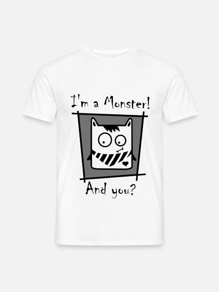 I'm a monster! - Men's T-Shirt - white