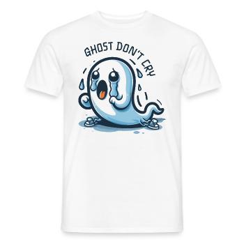 Fantôme ne pleure pas - T-shirt homme - blanc - Devant - AI Model Male 178 dark (178cm)