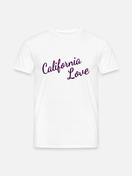 California Love - Männer T-Shirt - Weiß