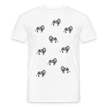 Strong as a lion - The of Orbis - Men's T-Shirt - white - Front - AI Model Male 178 dark (178cm)