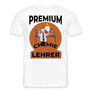 Professeur de chimie - T-shirt homme - blanc - Devant - AI Model Male 178 dark (178cm)
