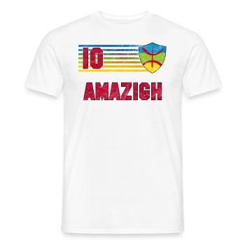 Amazigh Fußball Mannschaft - Männer T-Shirt - Weiß - Vorne - AI Model Male 178 dark (178cm)