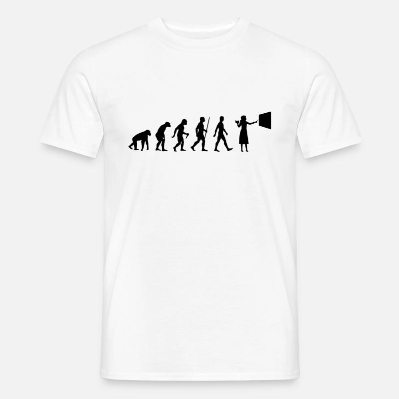 Lehrerin Evolution Schullehrerin Entwicklung - Männer T-Shirt - Weiß